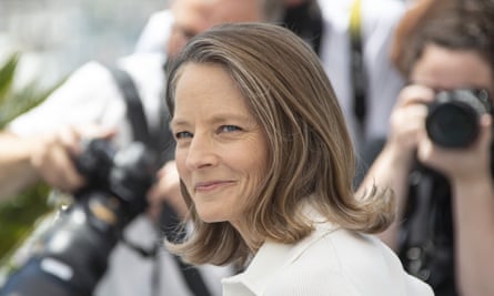 Jodie Foster at the photocall for her honorary Palme d’Or award.