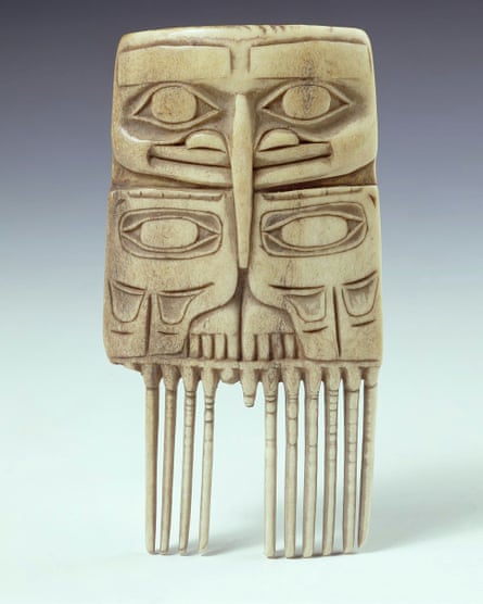 A Caribou antler comb.