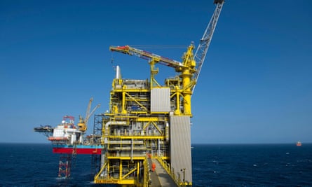 The Total Culzean platform on the North Sea