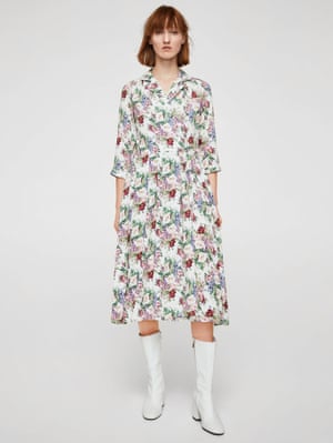 Floral shirt dress, £49.99, Mango.