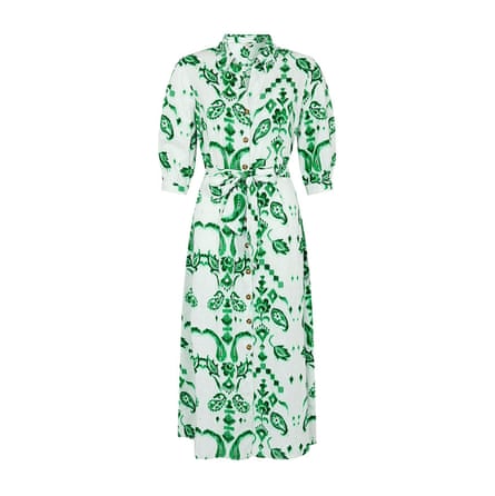 Rent M&S Collection Pure Cotton Floral Midi Waisted Dress