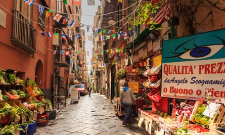Alley in the Spanish Quarter, Naples.