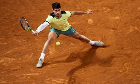 Carlos Alcaraz’s hold on Madrid Open ends with loss to Andrey Rublev