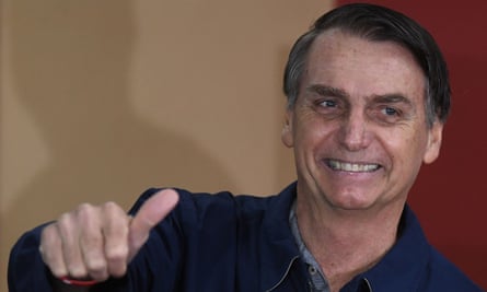 Jair Bolsonaro gives his verdict after casting his vote during the general election.