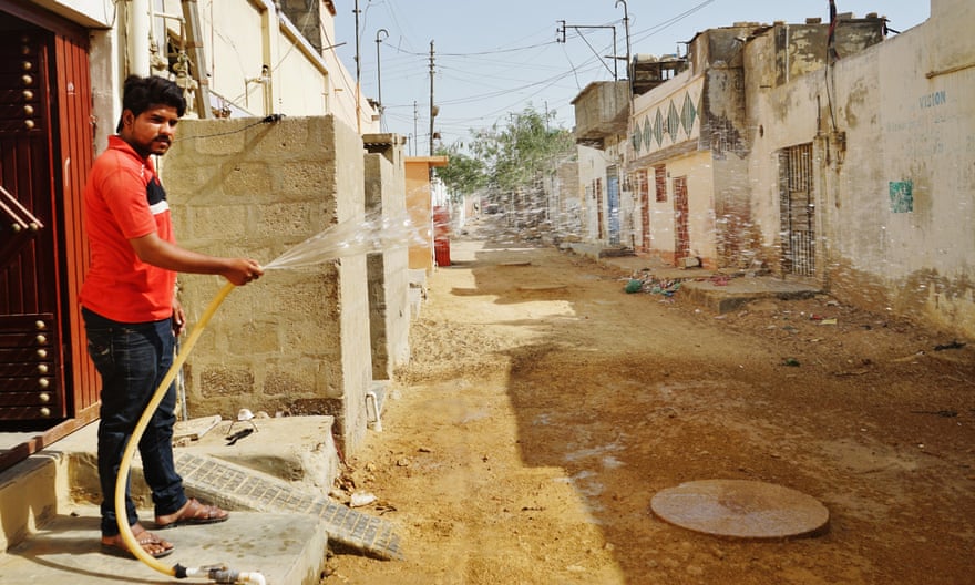 Kamran Khan in Orangi Town, which is one of worst-affected areas due to its reliance on Hub Dam