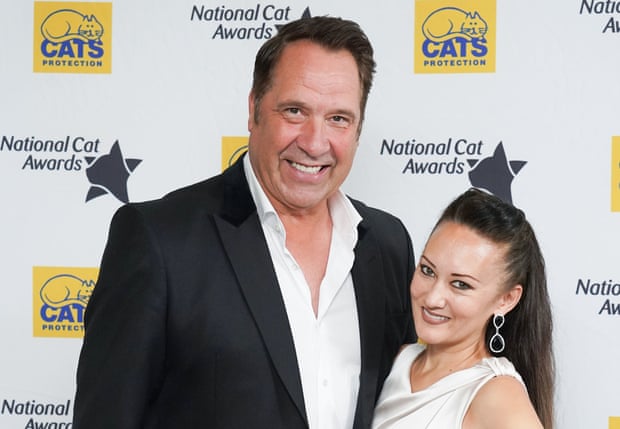 David Seaman with his wife, Frankie, ready to judge some cats.
