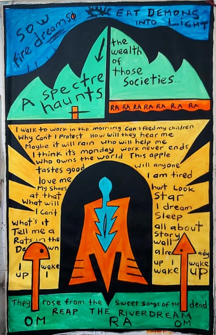 Firedream, the painting from which the exhibition takes its name.