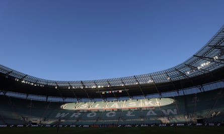 Ukraine spread message for hope in home from home against England | Ukraine 5 The Tarczynski Arena in Wroclaw is hosting Ukraine’s Euro 2024 qualifier against England due to the ongoing conflict.