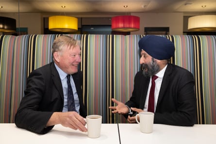 Kris Hopkins and Gurinder Singh