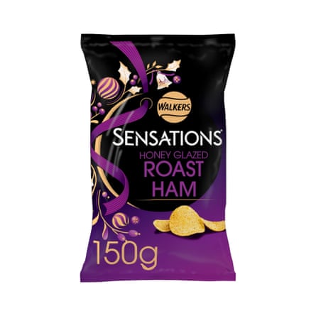 Walkers Sensations honey glazed ham sharing bag crisps 150g packet