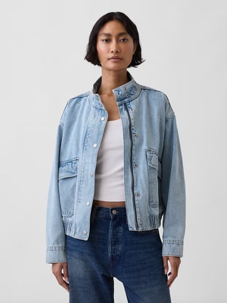 woman wearing denim jacket and jeans