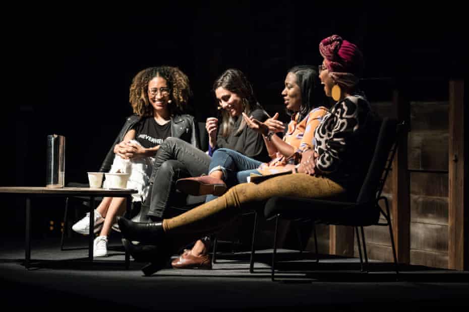 Elaine Welteroth, Durga Chew-Bose, Brit Bennett and Yassmin Abdel-Magied in a panel at the Sydney writers’ festival