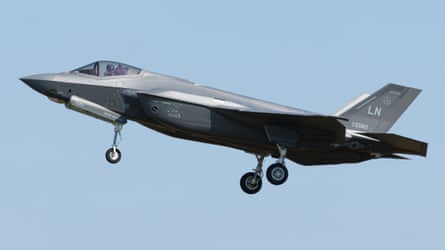 The F-35 bearing Capt Jacob Wulfson’s name taking off from Lakenheath base in 2024.