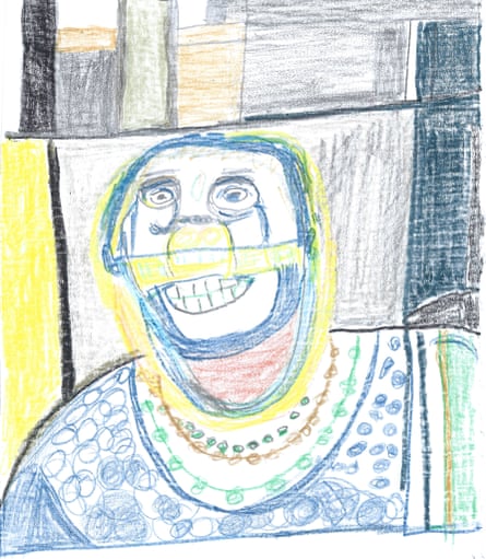 Helen Hazell, drawn by Christine Hazell.