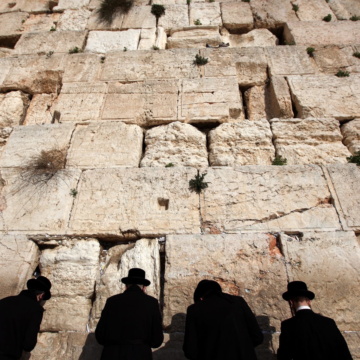 Crumbling stone in the Western Wall exposes Jerusalem’s religious
