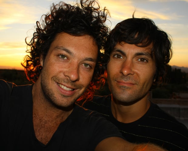 Will and Garrett Huxley in Granada, Spain in 2008
