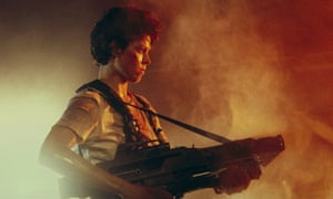 Sigourney Weaver in Aliens.