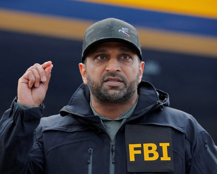 Kash Patel sues the Atlantic for $250m over article alleging misconduct – US politics live