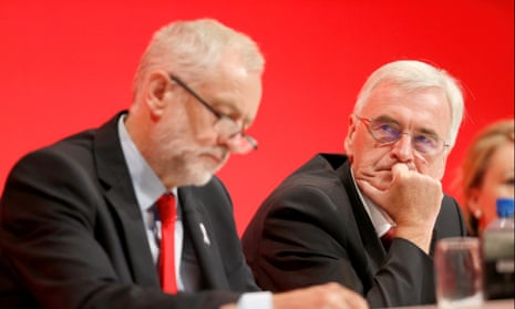 Jeremy Corbyn and John McDonnell at the Labour conference