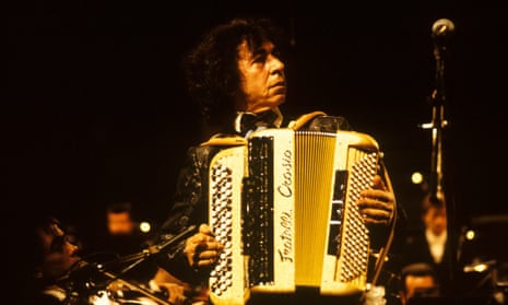 Francis Lai at the accordion. The composer learned both piano and accordion, and began his musical career in 1950 as an orchestral musician.