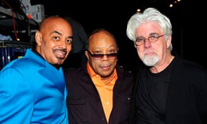 From left to right, James Ingram, Quincy Jones and Michael McDonald of Doobie Brothers in 2009.