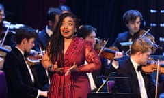 Francesca Chiejina, soloist for Berg’s Seven Early Songs with Sinfonia of London Prom conducted by John Wilson at the Royal Albert Hall.