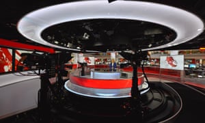 BBC newsroom studio at Broadcasting House
