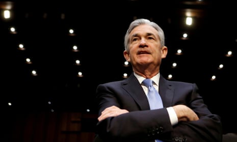 Jerome Powell appearing before a Senate committee on his nomination to become chair of the Federal Reserve in 2017.