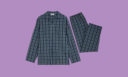Cotton-blend classic checked pyjamas
