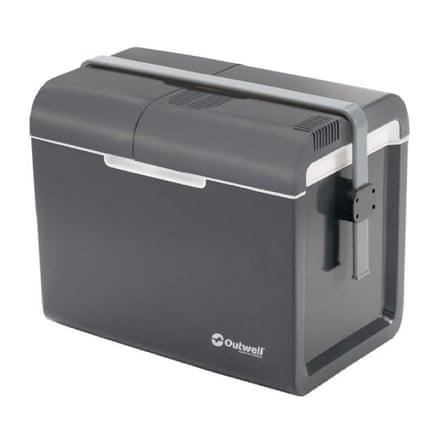 Outwell ECOcool 35 litre 12V/230V cool box in slate grey.