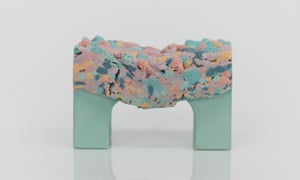 Ho Lai’s Sinking, 2020, made from porcelain glaze