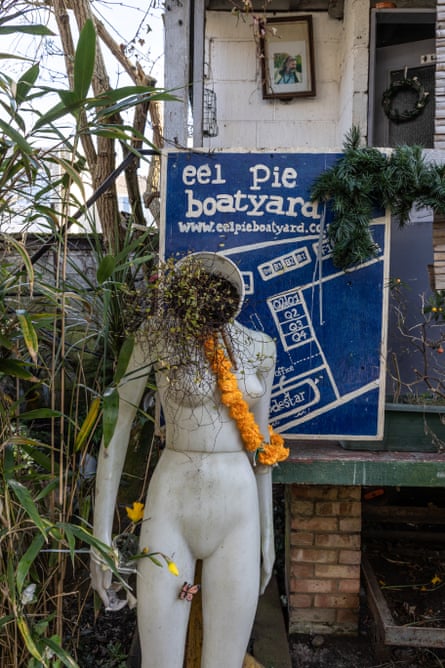 Eel Pie Island is home to bohemian residents and thriving small businesses, including a boatyard.