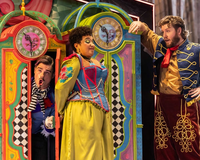 L’heure espagnole/The Bear review – Scottish opera pairs Ravel with Walton in pacy pantomimic staging