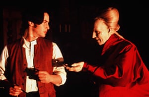 Secret love ... Keanu Reeves, with Gary Oldman in Bram Stoker’s Dracula. Photograph: Zoetrope/Columbia Tri-Star/Kobal/Rex/Shutterstock