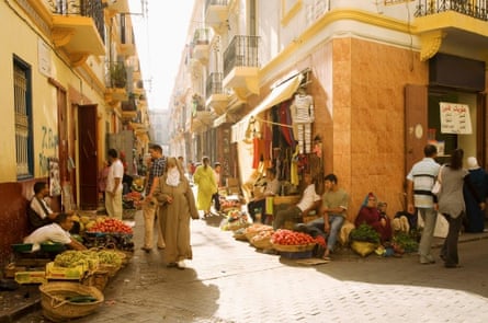 Streets in the old centre of Tangier.