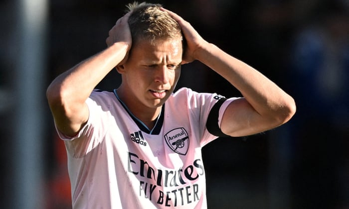 Arsenal’s Oleksandr Zinchenko.