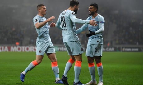 Olivier Giroud breaks goal duck in Chelsea win against BATE Borisov