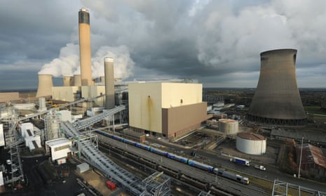 large power station in front of a grey sky