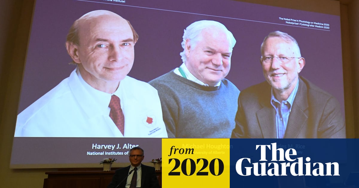 Nobel prize in medicine awarded to US-UK trio for work on hepatitis C