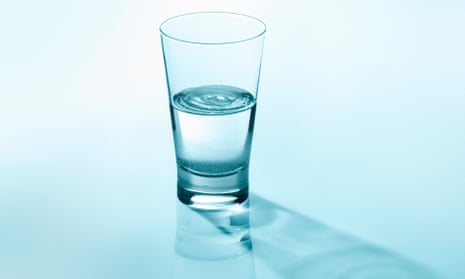glass half full of water