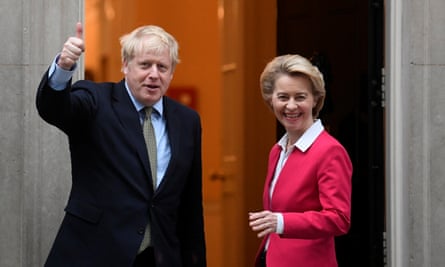 Boris Johnson meets Ursula von der Leyen, president of the European Commission, in London last year.