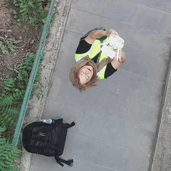 Gail Orenstein, photojournalist who uses drones to access difficult areas such as refugee camps and conflict zones.