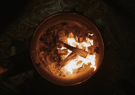 Fireplace is the centre of Mongolian ger (yurt)