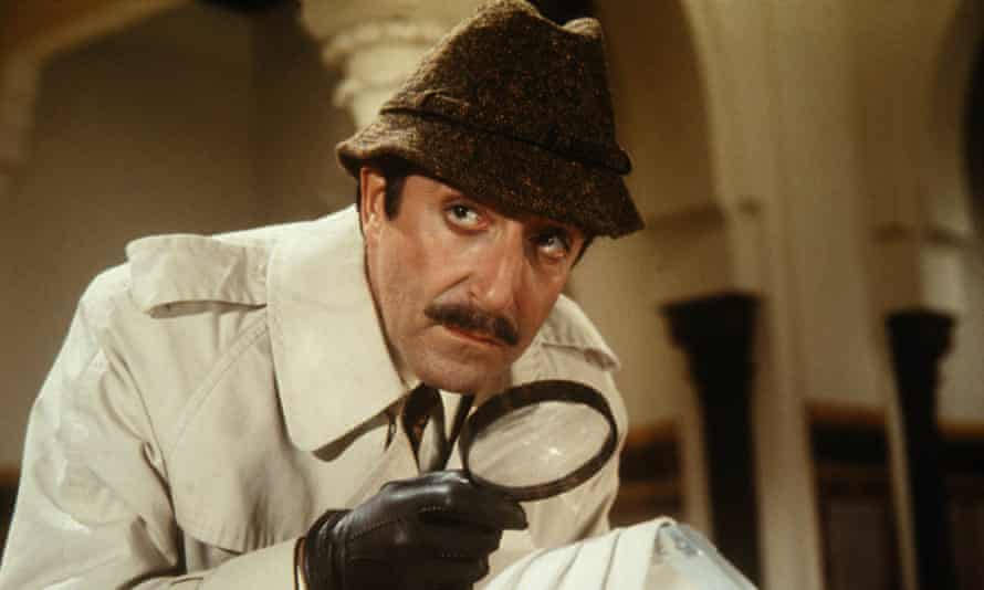 Peter Sellers as chief inspector Jacques Clouseau in the 1968 film The Pink Panther Strikes Again.