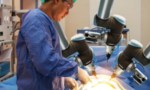 Robot-assisted surgery is becoming more common.