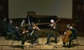 Murray Perahia at the piano with the  ASMF Chamber Ensemble at Wigmore Hall