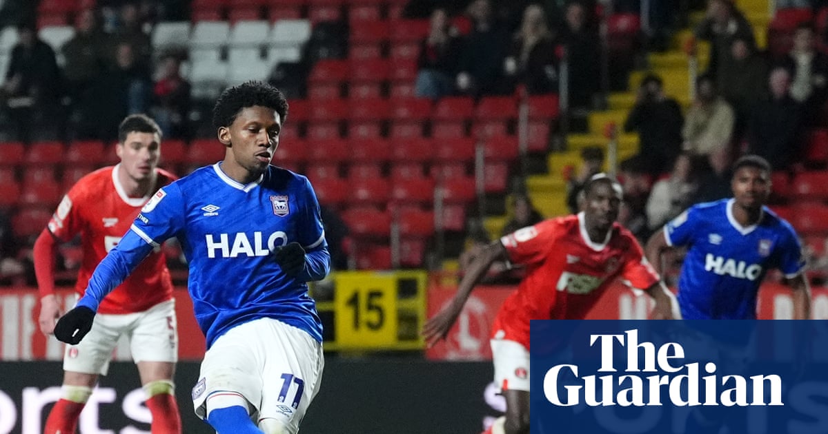 Jaden Philogene’s spot of luck gives Ipswich comeback win at Charlton