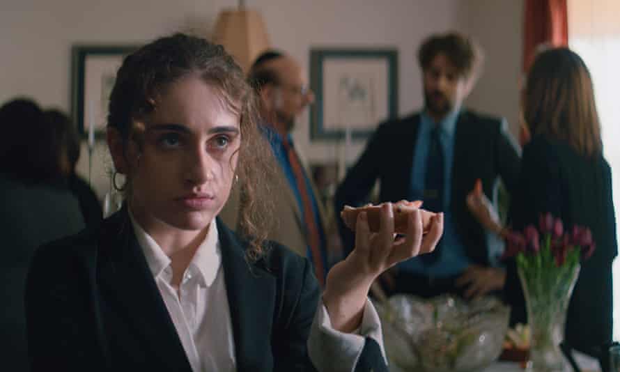 All relative ... Rachel Sennott in family drama Shiva Baby.