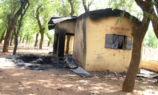 The security post where Deborah Samuel was beaten and burned to death in Sokoto