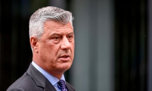 Kosovo’s president, Hashim Thaçi